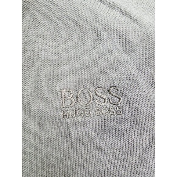 Hugo Boss Regular Fit Size Medium (Euro XL) Mens Black Embroidered Logo Polo - Picture 8 of 13